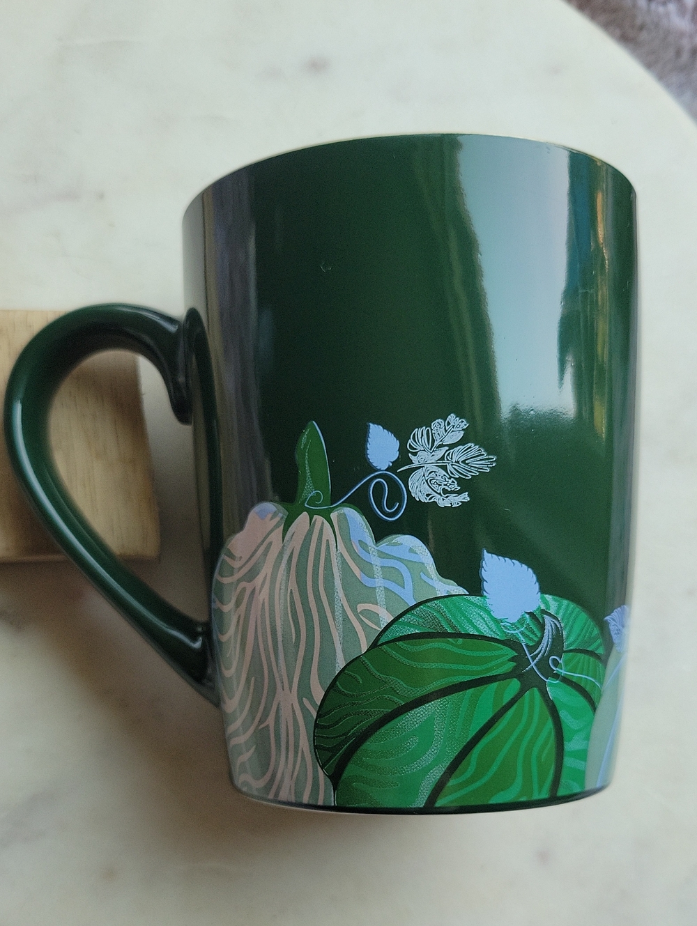 Starbucks 'Hello Pumpkin' Green  Ceramic Glossy Mug